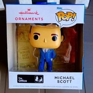 3 for $10 NIP Hallmark Funko Pop Michael Scott/The Office ornament.